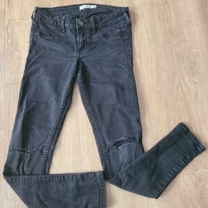 Hollister Women's Dark Gray Skinny Jeans